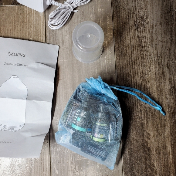 Salking Ultrasonic Diffuser and 6pc artnaturals Essential Oils Bundle EUC - Picture 9 of 14